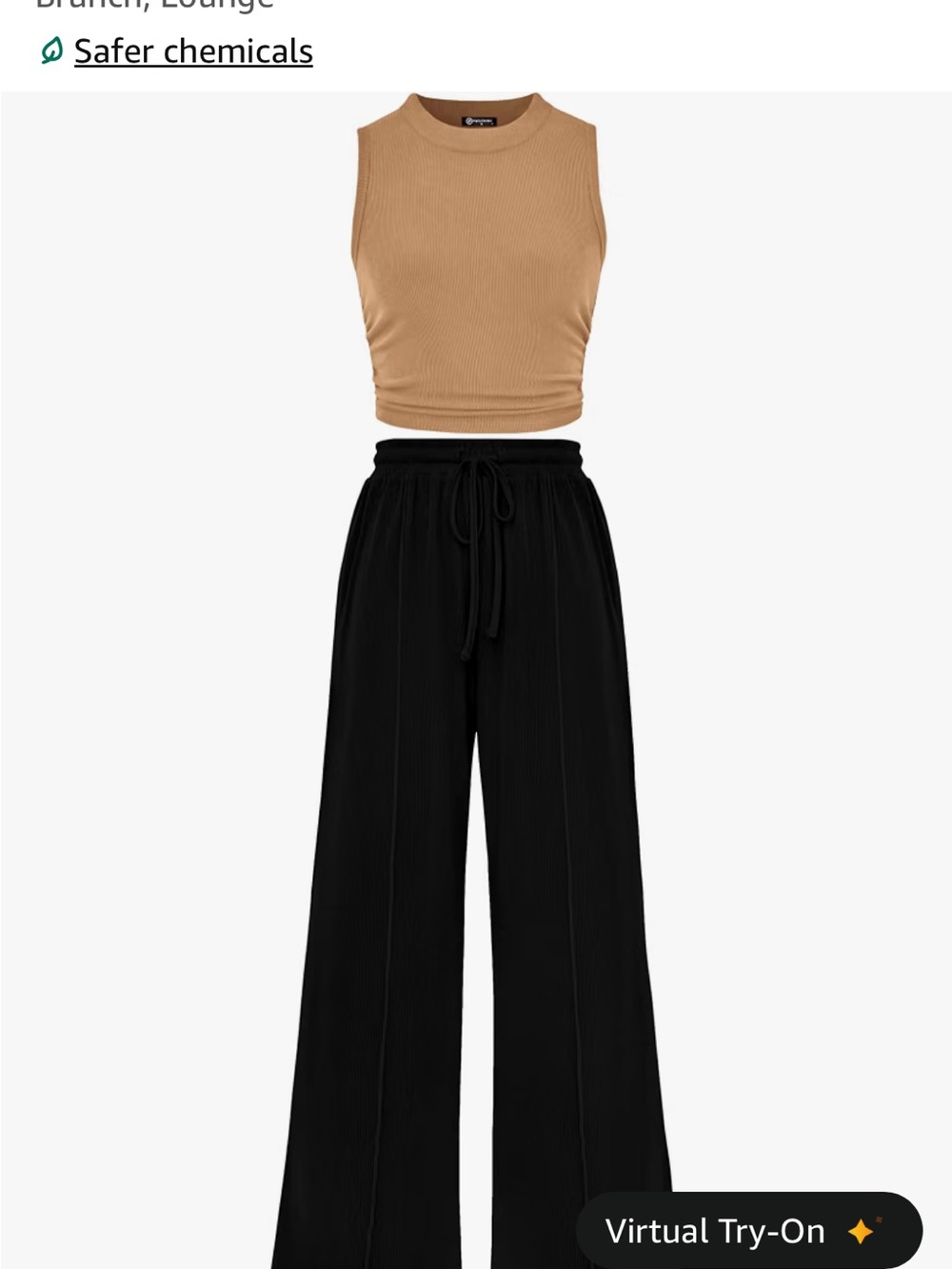 Wide Leg Pull-On Pants in Black - Casual Comfort